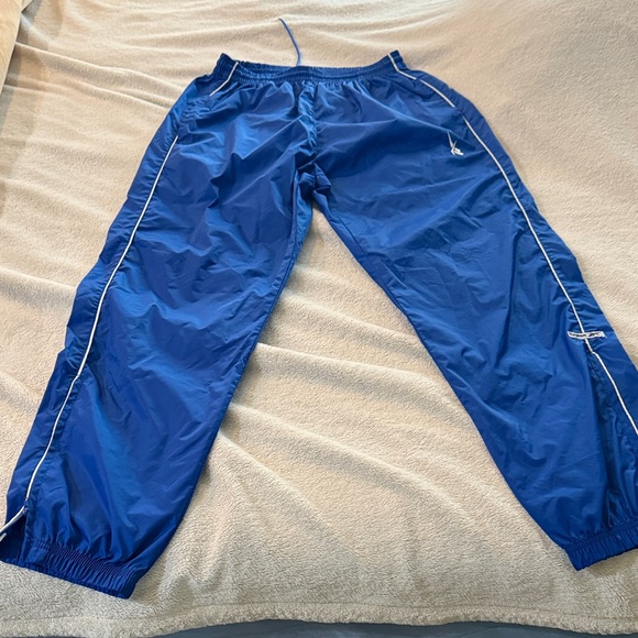 Reebok Navy Track Pants with White Trim - Picture 1 of 7